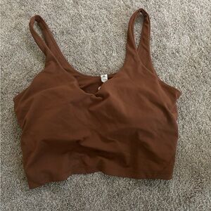 cropped align tank, sleeveless size 14